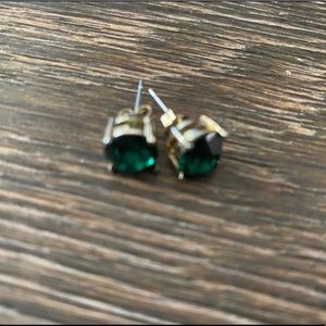 Green earrings